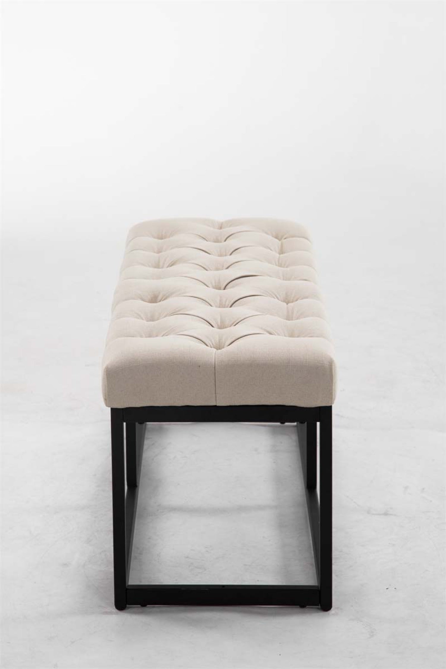 TPFLiving Sitzbank Amor Stoff - Gestell matt schwarz - 100 TPFLiving Sitzbank Amor Stoff - Gestell matt schwarz - 100