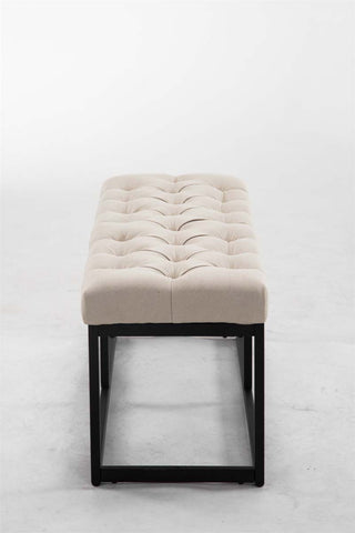 TPFLiving Sitzbank Amor Stoff - Gestell matt schwarz - 100 TPFLiving Sitzbank Amor Stoff - Gestell matt schwarz - 100