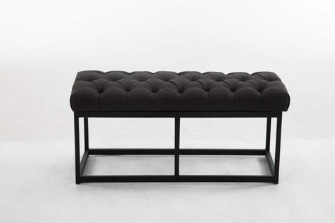 TPFLiving Sitzbank Amor Stoff - Gestell matt schwarz - 100 TPFLiving Sitzbank Amor Stoff - Gestell matt schwarz - 100