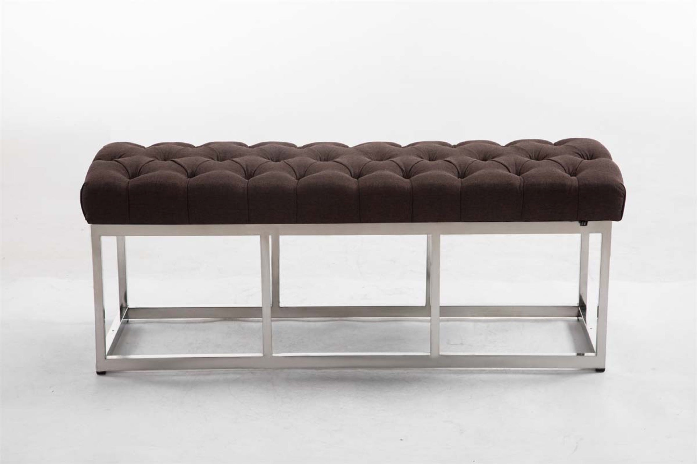 TPFLiving Sitzbank Amor Stoff - Gestell Edelstahl matt gebürstet - 120 TPFLiving Sitzbank Amor Stoff - Gestell Edelstahl matt gebürstet - 120