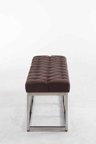 TPFLiving Sitzbank Amor Stoff - Gestell Edelstahl matt gebürstet - 120 TPFLiving Sitzbank Amor Stoff - Gestell Edelstahl matt gebürstet - 120