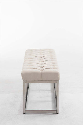 TPFLiving Sitzbank Amor Stoff - Gestell Edelstahl matt gebürstet - 120 TPFLiving Sitzbank Amor Stoff - Gestell Edelstahl matt gebürstet - 120