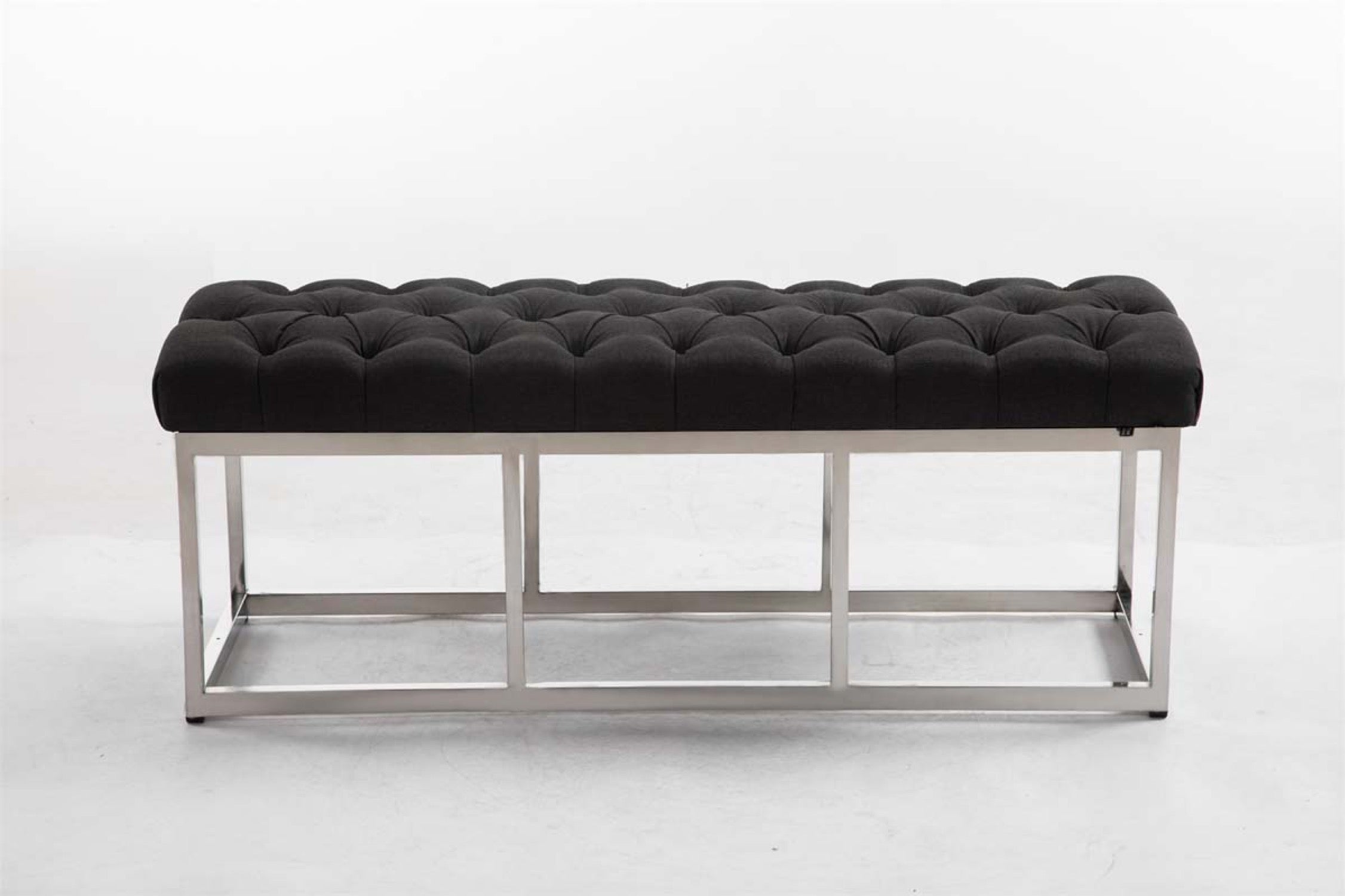 TPFLiving Sitzbank Amor Stoff - Gestell Edelstahl matt gebürstet - 120 TPFLiving Sitzbank Amor Stoff - Gestell Edelstahl matt gebürstet - 120