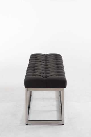 TPFLiving Sitzbank Amor Stoff - Gestell Edelstahl matt gebürstet - 120 TPFLiving Sitzbank Amor Stoff - Gestell Edelstahl matt gebürstet - 120