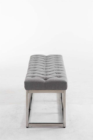 TPFLiving Sitzbank Amor Stoff - Gestell Edelstahl matt gebürstet - 120 TPFLiving Sitzbank Amor Stoff - Gestell Edelstahl matt gebürstet - 120