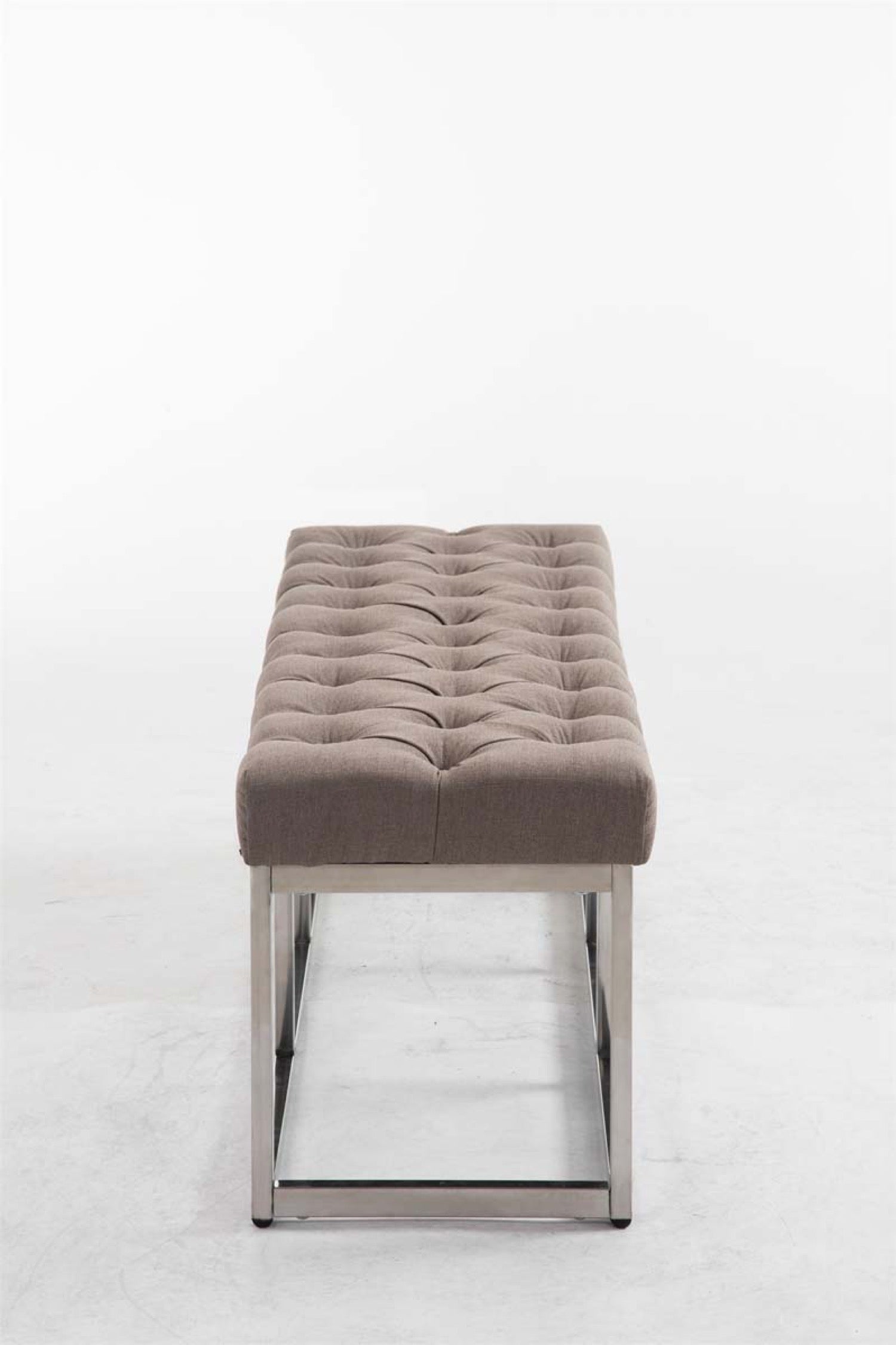 TPFLiving Sitzbank Amor Stoff - Gestell Edelstahl matt gebürstet - 120 TPFLiving Sitzbank Amor Stoff - Gestell Edelstahl matt gebürstet - 120