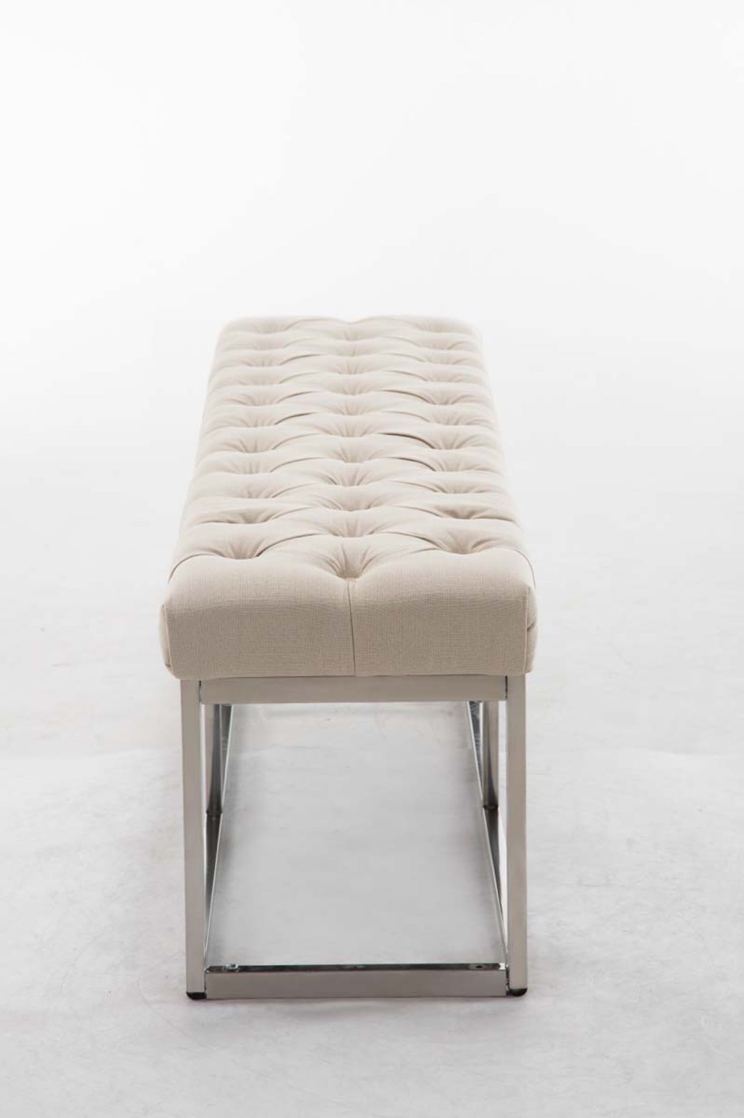 TPFLiving Sitzbank Amor Stoff - Gestell Edelstahl matt gebürstet - 150 TPFLiving Sitzbank Amor Stoff - Gestell Edelstahl matt gebürstet - 150