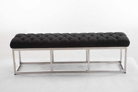 TPFLiving Sitzbank Amor Stoff - Gestell Edelstahl matt gebürstet - 150 TPFLiving Sitzbank Amor Stoff - Gestell Edelstahl matt gebürstet - 150