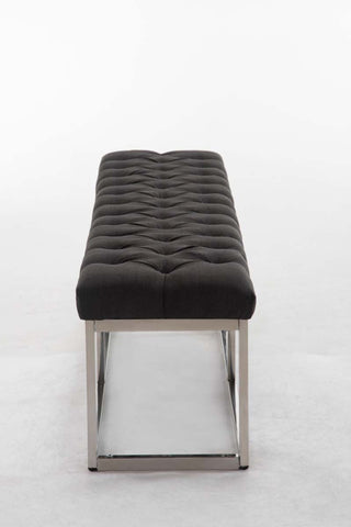 TPFLiving Sitzbank Amor Stoff - Gestell Edelstahl matt gebürstet - 150 TPFLiving Sitzbank Amor Stoff - Gestell Edelstahl matt gebürstet - 150