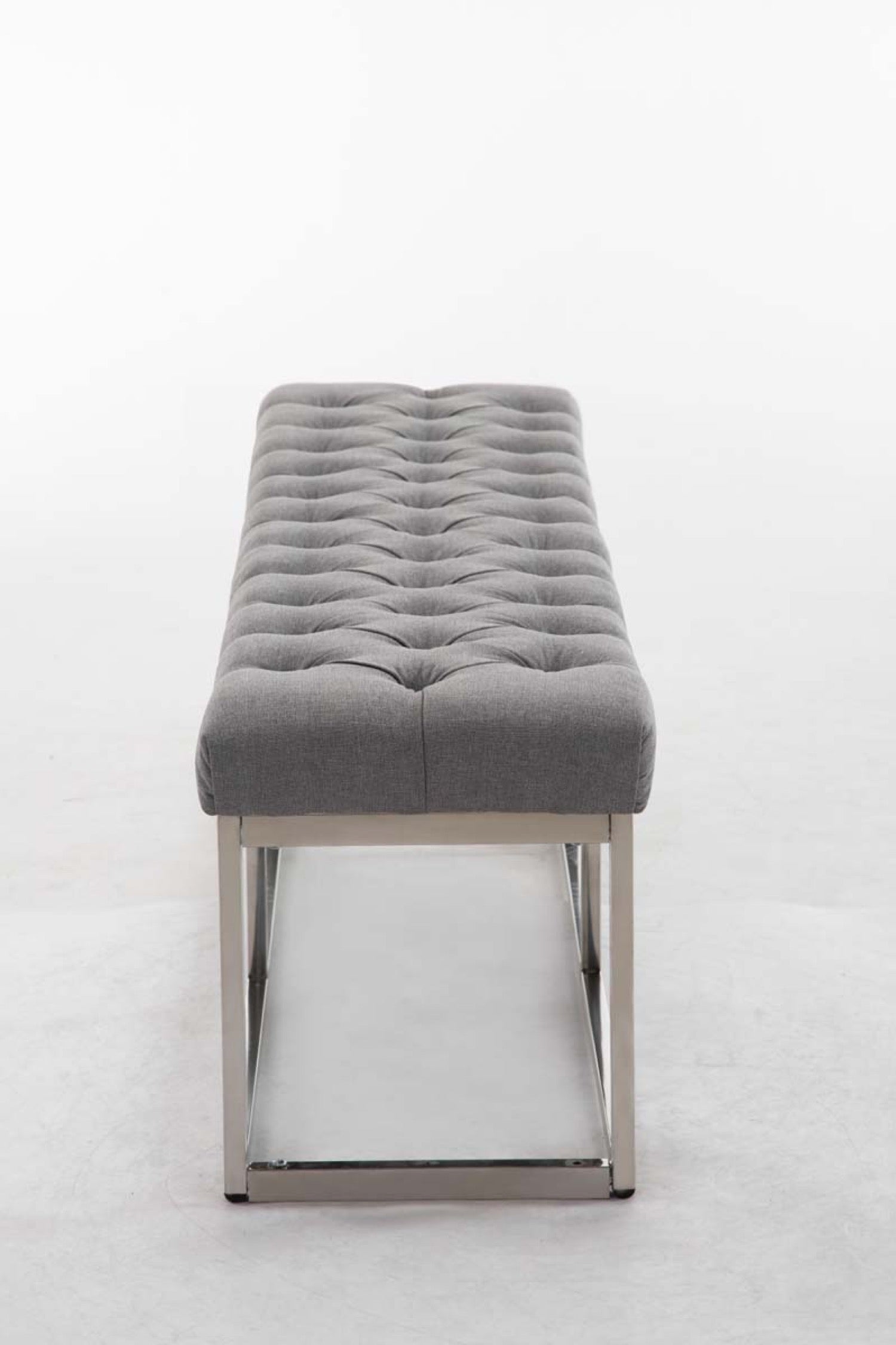 TPFLiving Sitzbank Amor Stoff - Gestell Edelstahl matt gebürstet - 150 TPFLiving Sitzbank Amor Stoff - Gestell Edelstahl matt gebürstet - 150