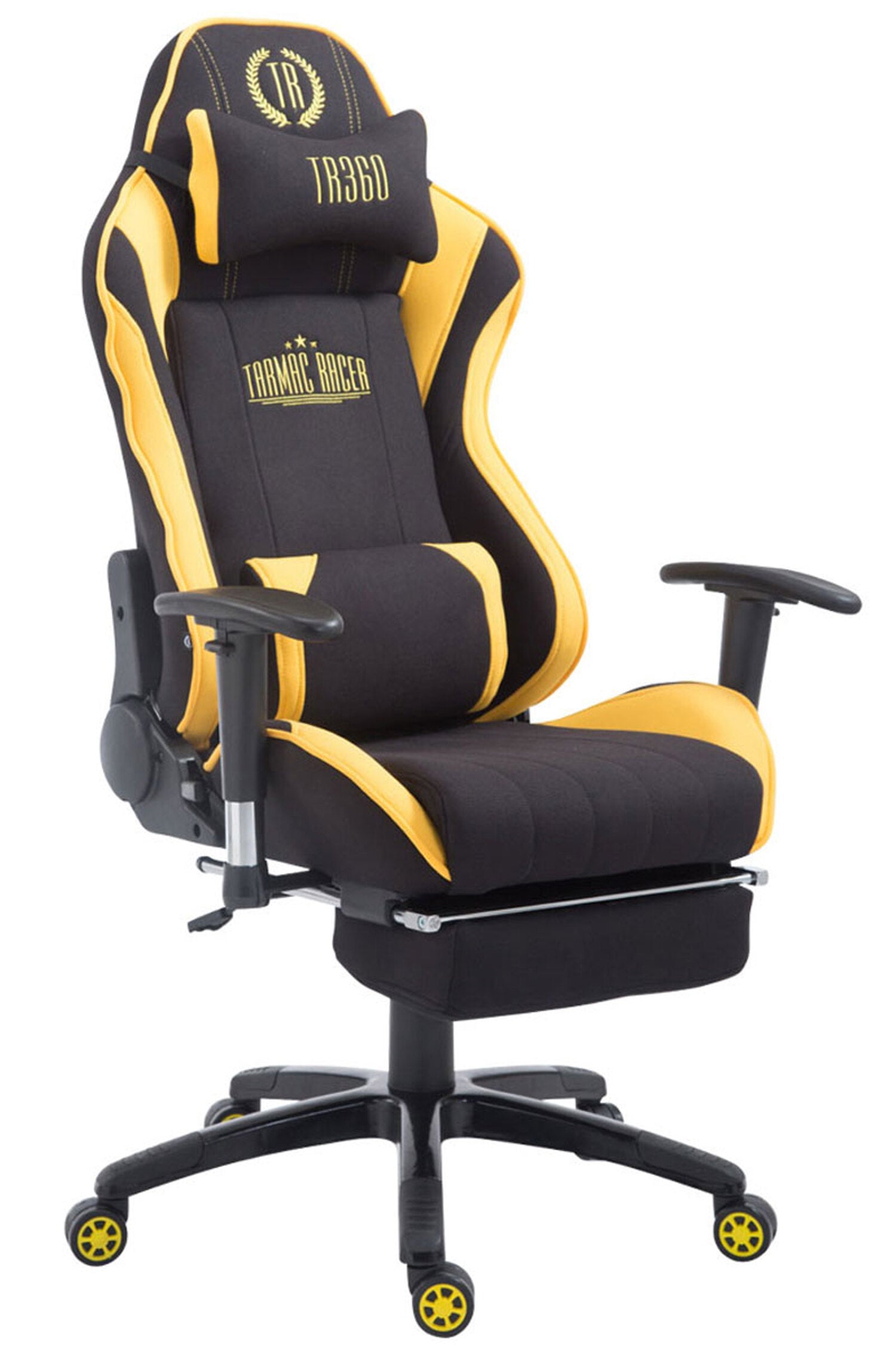 TPFLiving Racing Bürostuhl Shiva Stoff mit Fußablage TPFLiving Racing Bürostuhl Shiva Stoff mit Fußablage