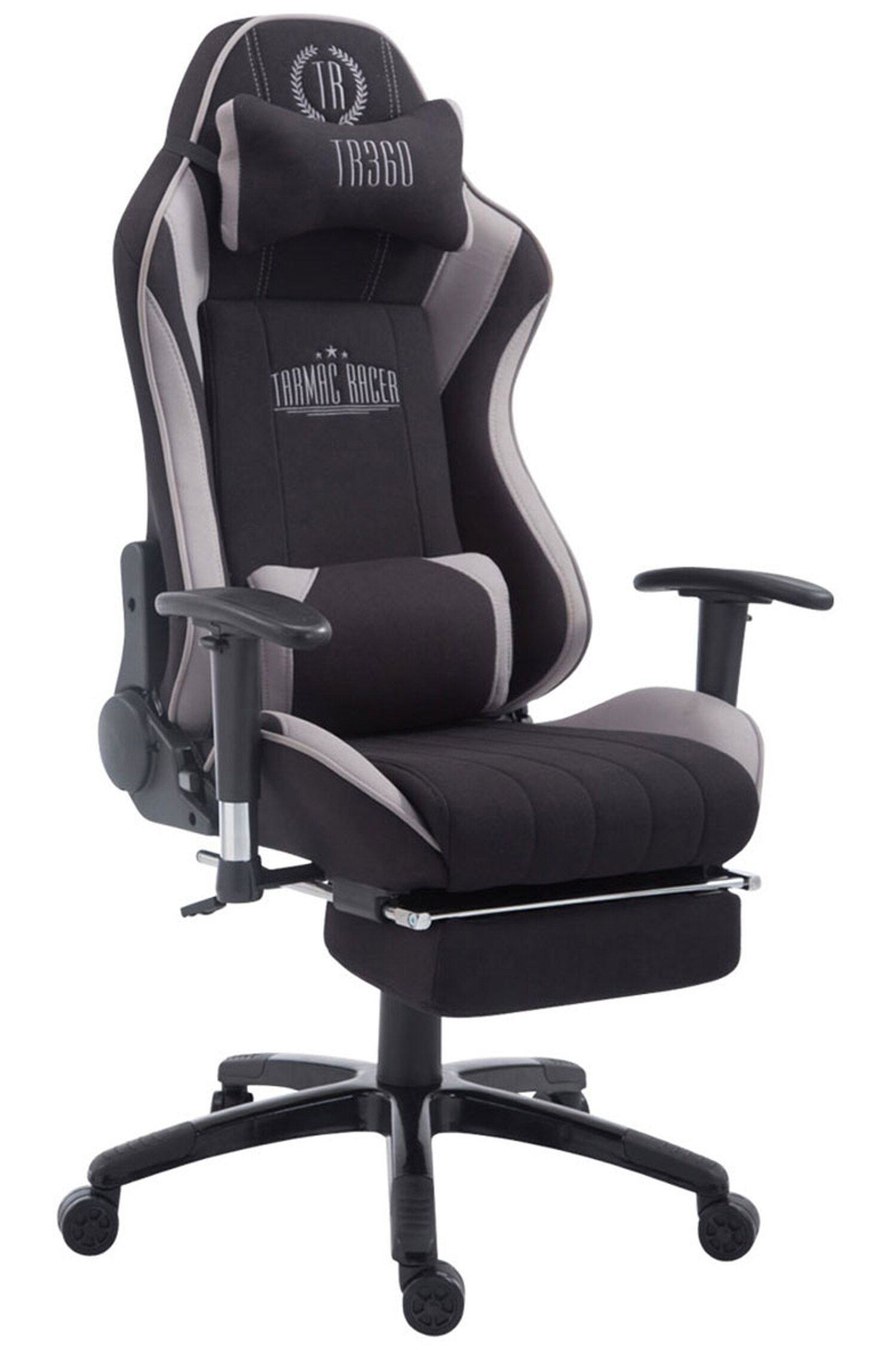 TPFLiving Racing Bürostuhl Shiva Stoff mit Fußablage TPFLiving Racing Bürostuhl Shiva Stoff mit Fußablage