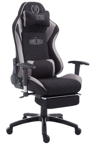 TPFLiving Racing Bürostuhl Shiva Stoff mit Fußablage TPFLiving Racing Bürostuhl Shiva Stoff mit Fußablage