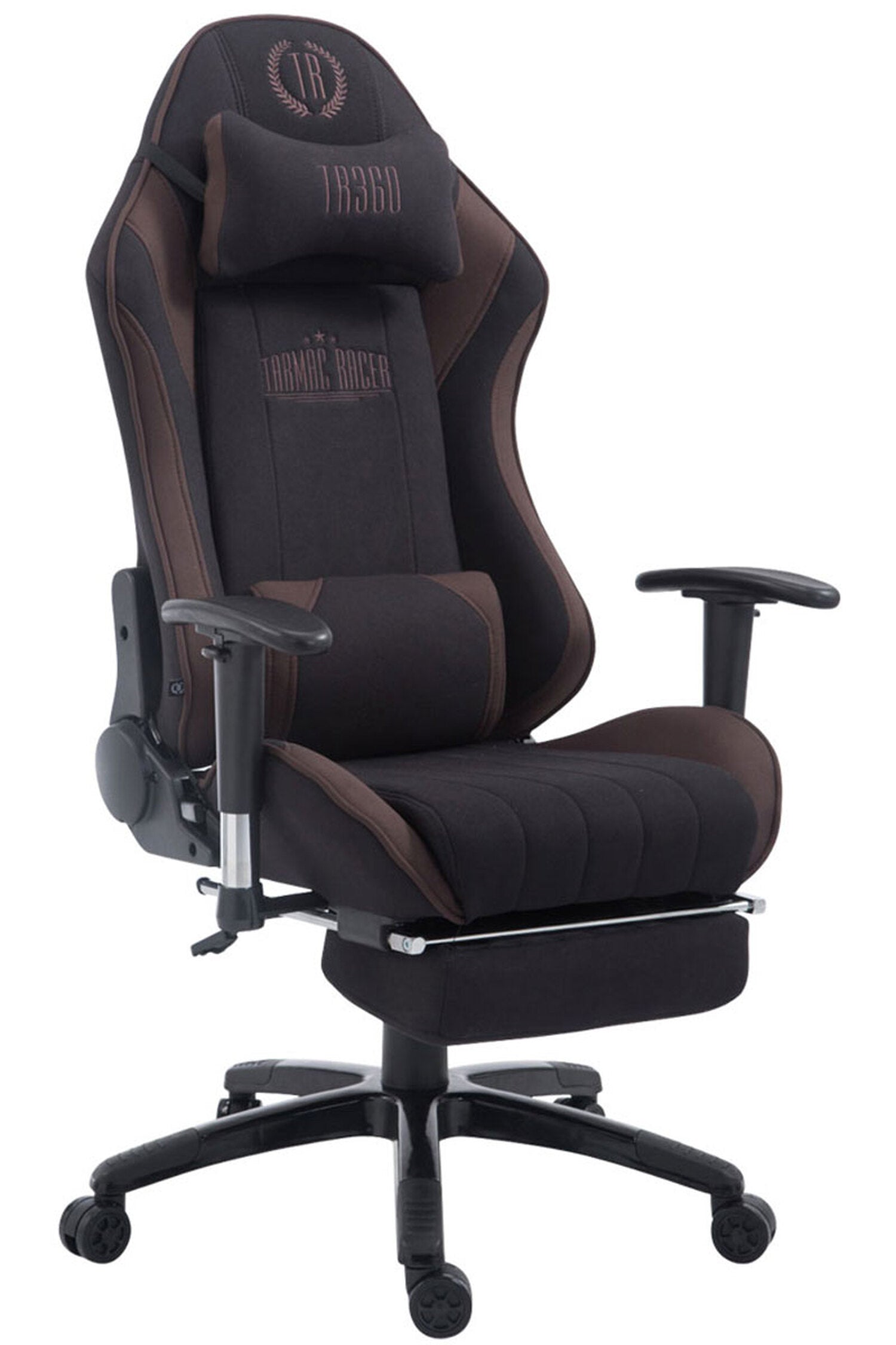 TPFLiving Racing Bürostuhl Shiva Stoff mit Fußablage TPFLiving Racing Bürostuhl Shiva Stoff mit Fußablage