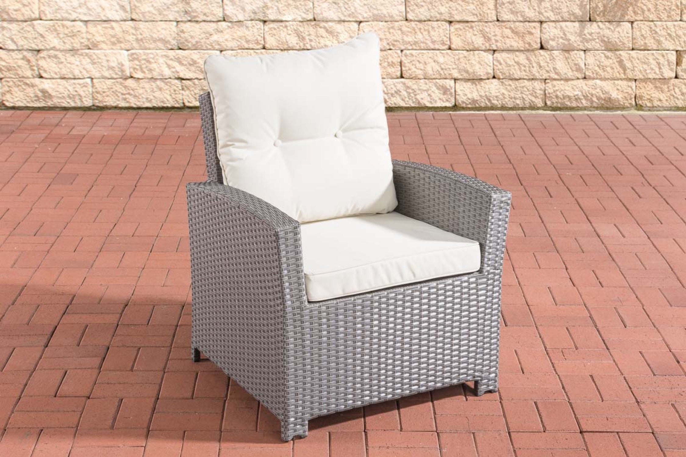 TPFGarden Sessel Fino Cremeweiß TPFGarden Sessel Fino Cremeweiß