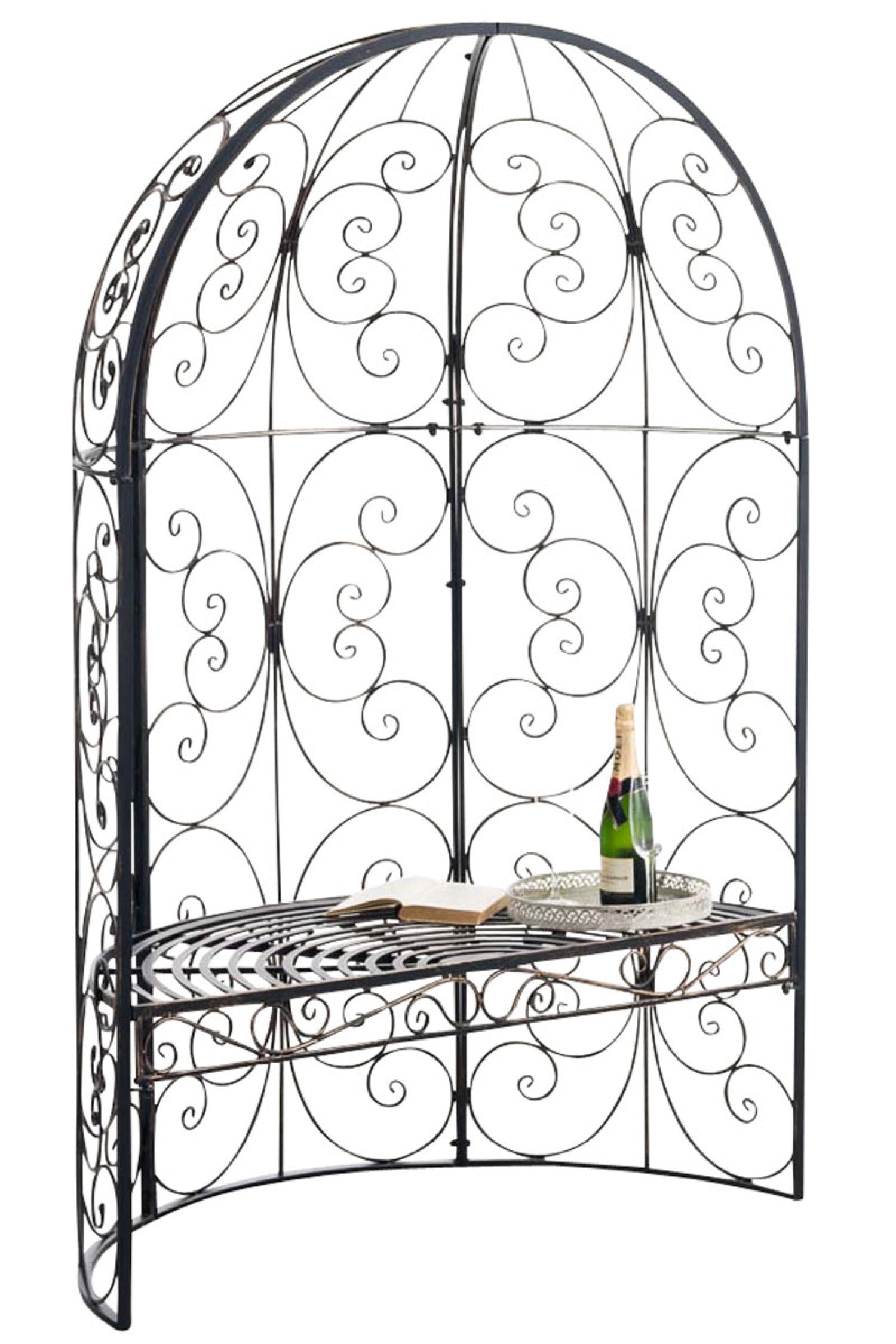 TPFGarden Halbpavillon Rosalia mit Sitzbank TPFGarden Halbpavillon Rosalia mit Sitzbank