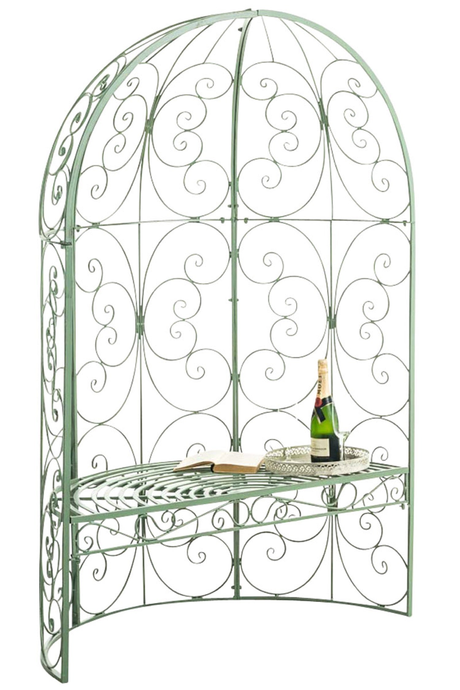 TPFGarden Halbpavillon Rosalia mit Sitzbank TPFGarden Halbpavillon Rosalia mit Sitzbank