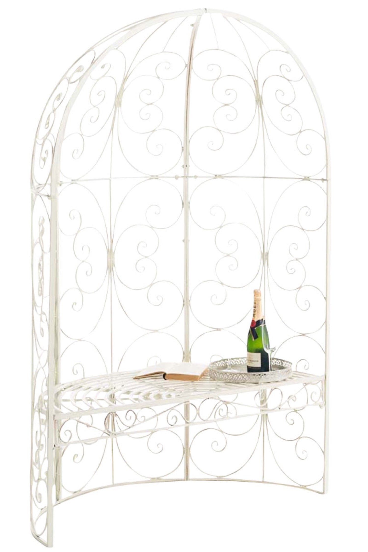 TPFGarden Halbpavillon Rosalia mit Sitzbank TPFGarden Halbpavillon Rosalia mit Sitzbank