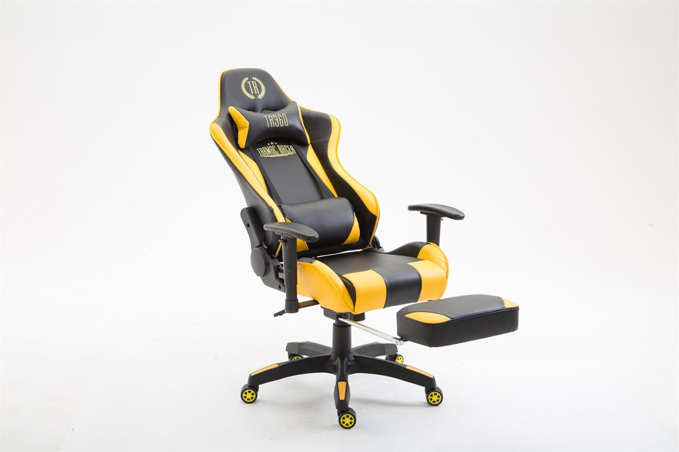 TPFLiving Bürostuhl Boack Kunstleder mit Fußablage TPFLiving Bürostuhl Boack Kunstleder mit Fußablage