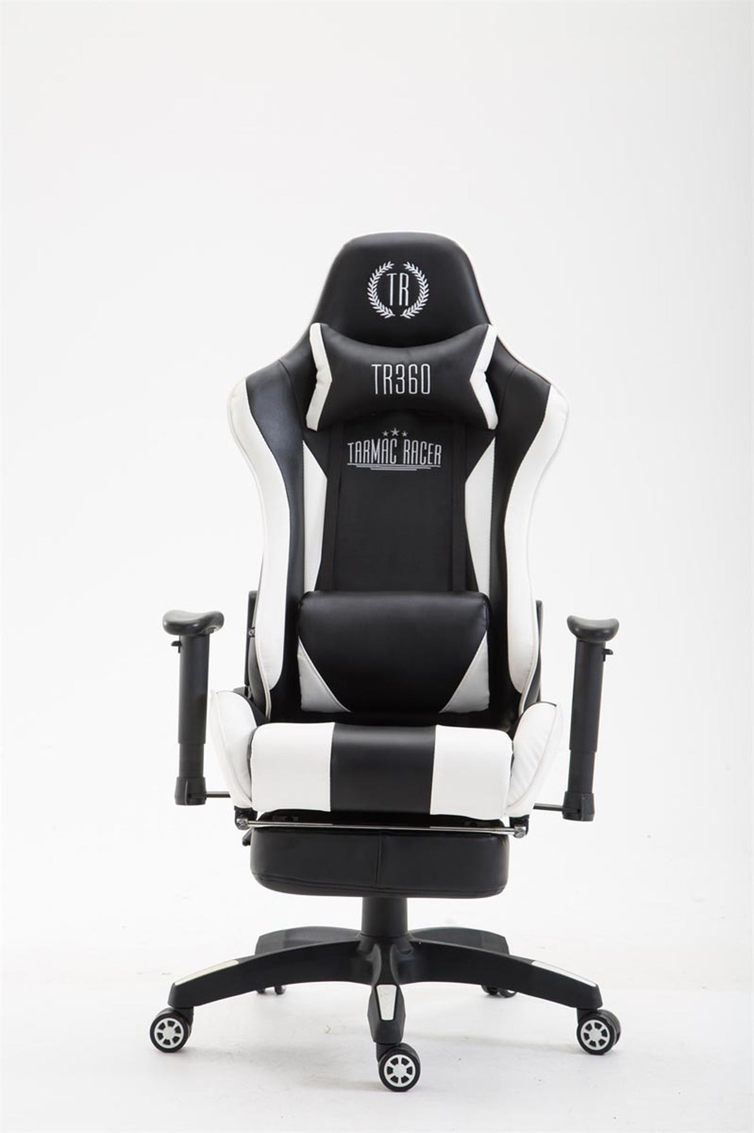 TPFLiving Bürostuhl Boack Kunstleder mit Fußablage TPFLiving Bürostuhl Boack Kunstleder mit Fußablage