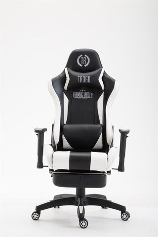 TPFLiving Bürostuhl Boack Kunstleder mit Fußablage TPFLiving Bürostuhl Boack Kunstleder mit Fußablage