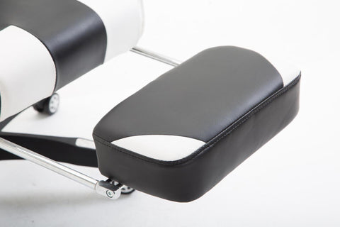 TPFLiving Bürostuhl Boack Kunstleder mit Fußablage TPFLiving Bürostuhl Boack Kunstleder mit Fußablage