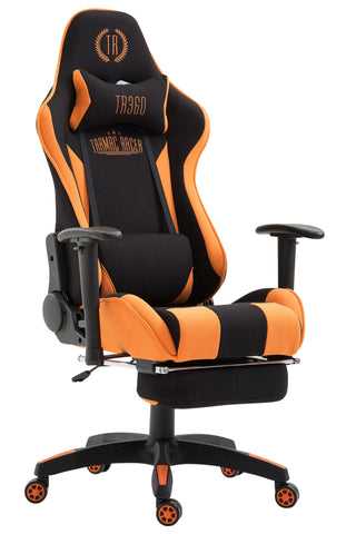 TPFLiving Bürostuhl Boack Stoff mit Fußablage TPFLiving Bürostuhl Boack Stoff mit Fußablage