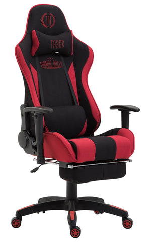 TPFLiving Bürostuhl Boack Stoff mit Fußablage TPFLiving Bürostuhl Boack Stoff mit Fußablage