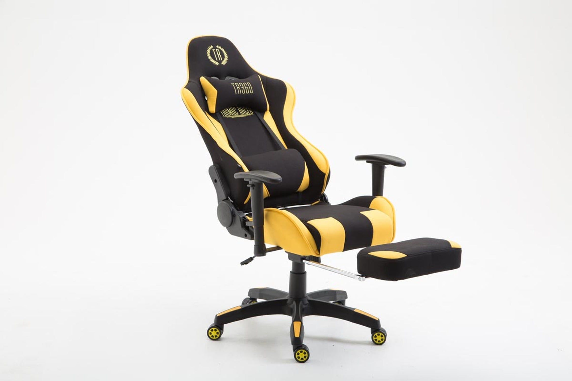 TPFLiving Bürostuhl Boack Stoff mit Fußablage TPFLiving Bürostuhl Boack Stoff mit Fußablage