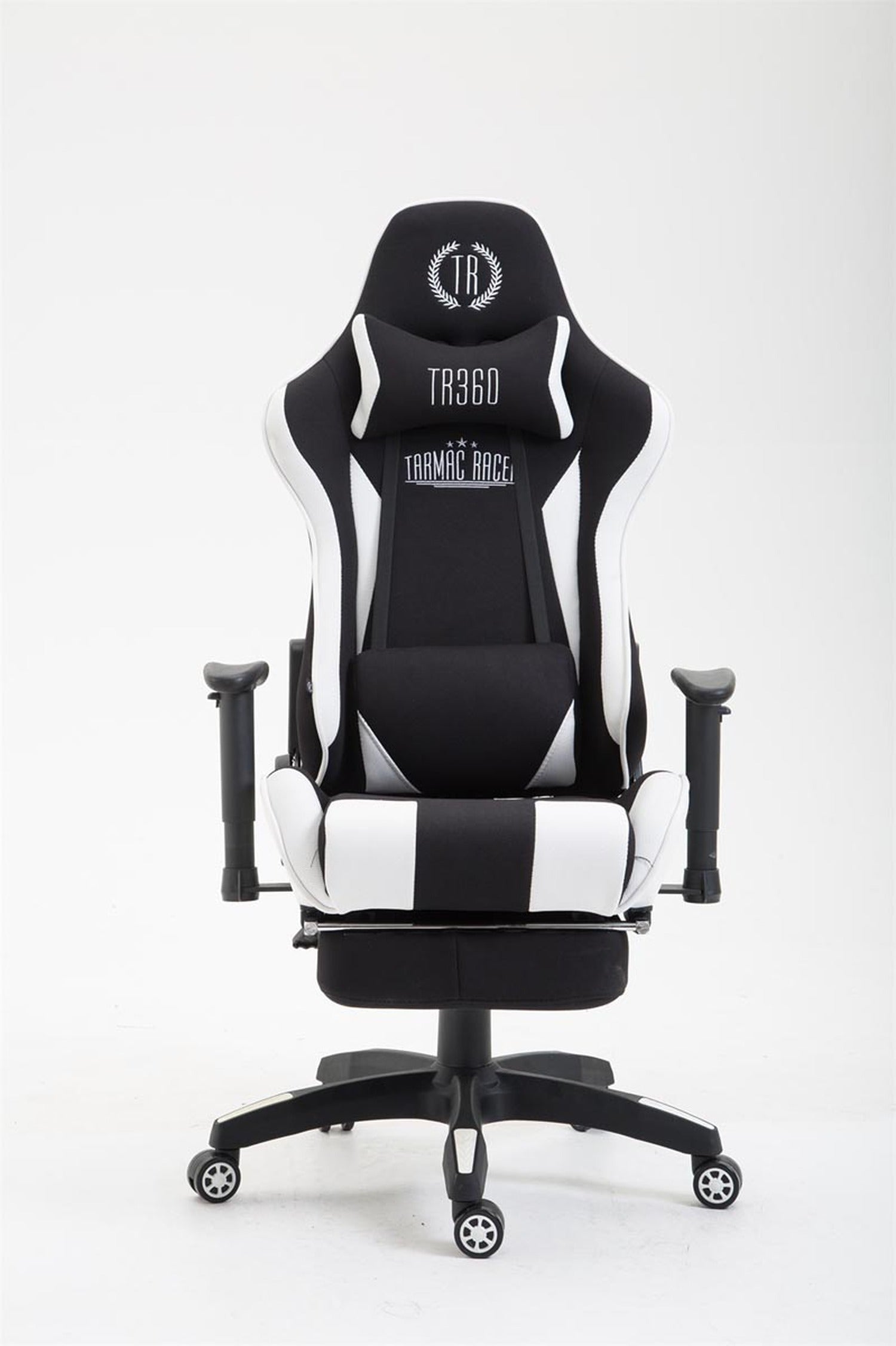 TPFLiving Bürostuhl Boack Stoff mit Fußablage TPFLiving Bürostuhl Boack Stoff mit Fußablage