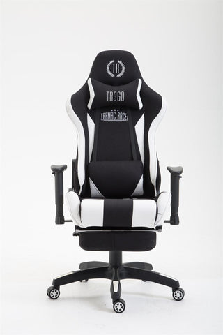 TPFLiving Bürostuhl Boack Stoff mit Fußablage TPFLiving Bürostuhl Boack Stoff mit Fußablage