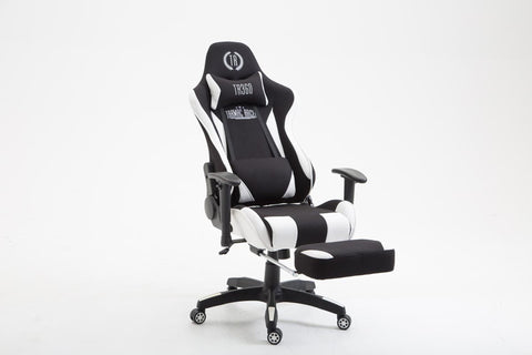 TPFLiving Bürostuhl Boack Stoff mit Fußablage TPFLiving Bürostuhl Boack Stoff mit Fußablage