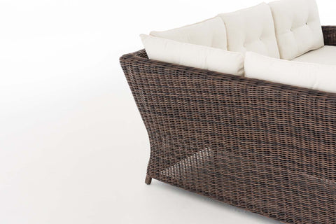 TPFGarden Eckgarnitur Siesta Rundrattan cremeweiß TPFGarden Eckgarnitur Siesta Rundrattan cremeweiß