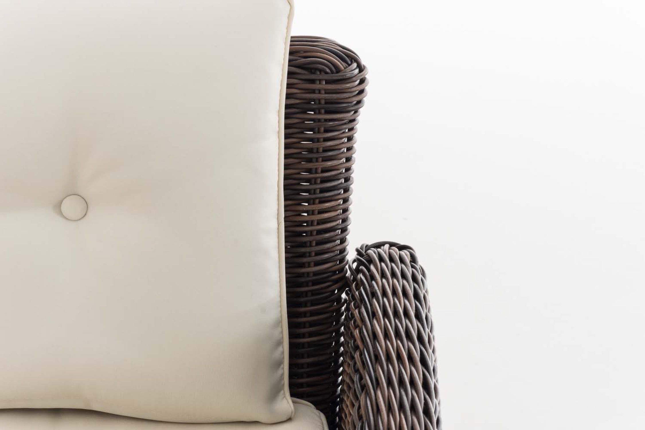 TPFGarden Eckgarnitur Siesta Rundrattan cremeweiß TPFGarden Eckgarnitur Siesta Rundrattan cremeweiß