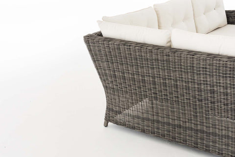 TPFGarden Eckgarnitur Siesta Rundrattan cremeweiß TPFGarden Eckgarnitur Siesta Rundrattan cremeweiß