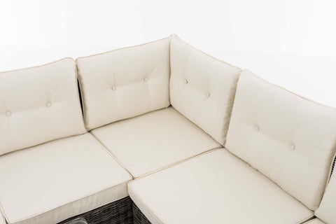 TPFGarden Eckgarnitur Siesta Rundrattan cremeweiß TPFGarden Eckgarnitur Siesta Rundrattan cremeweiß