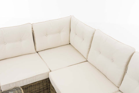 TPFGarden Eckgarnitur Siesta Rundrattan cremeweiß TPFGarden Eckgarnitur Siesta Rundrattan cremeweiß