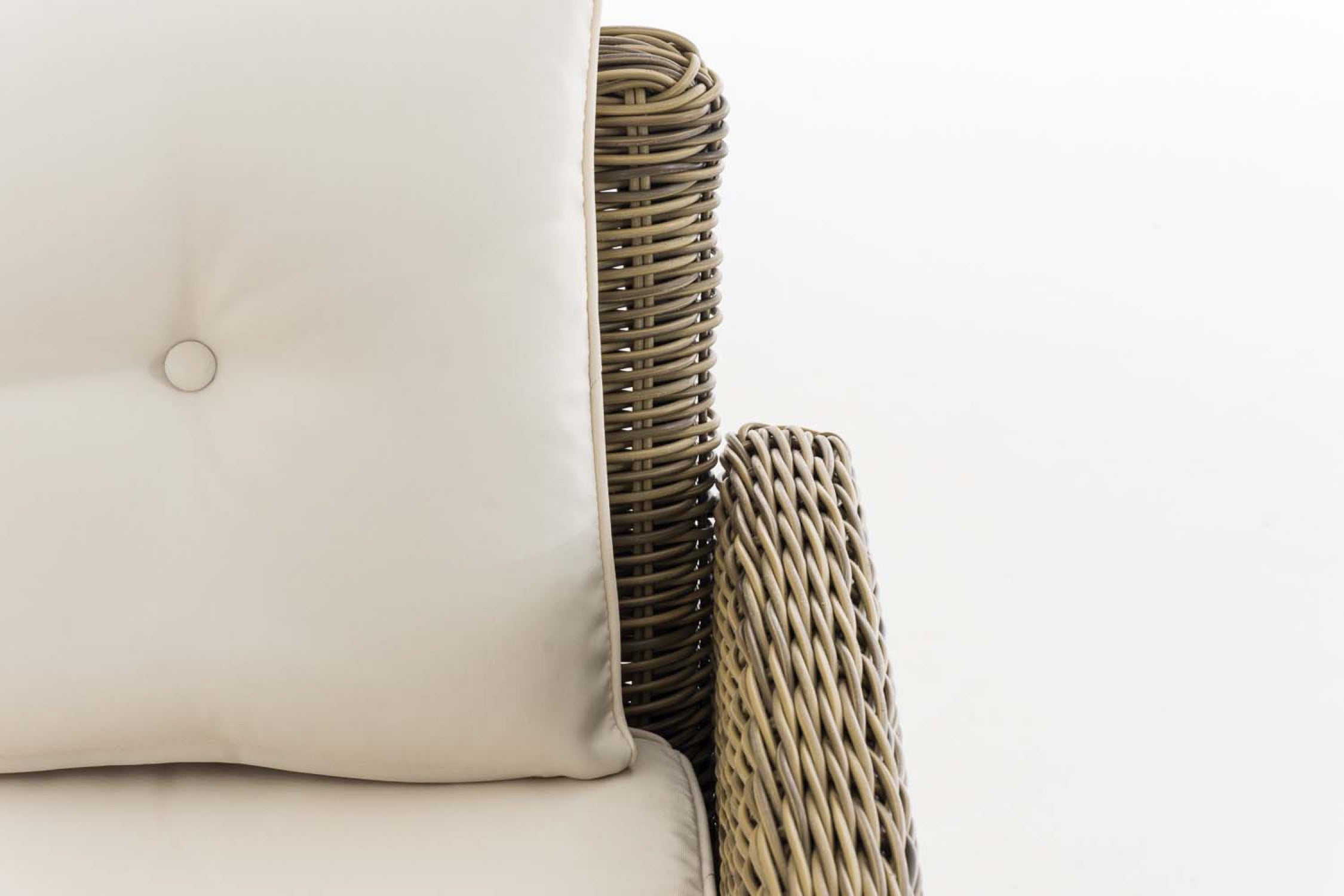 TPFGarden Eckgarnitur Siesta Rundrattan cremeweiß TPFGarden Eckgarnitur Siesta Rundrattan cremeweiß