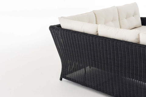 TPFGarden Eckgarnitur Siesta Rundrattan cremeweiß TPFGarden Eckgarnitur Siesta Rundrattan cremeweiß