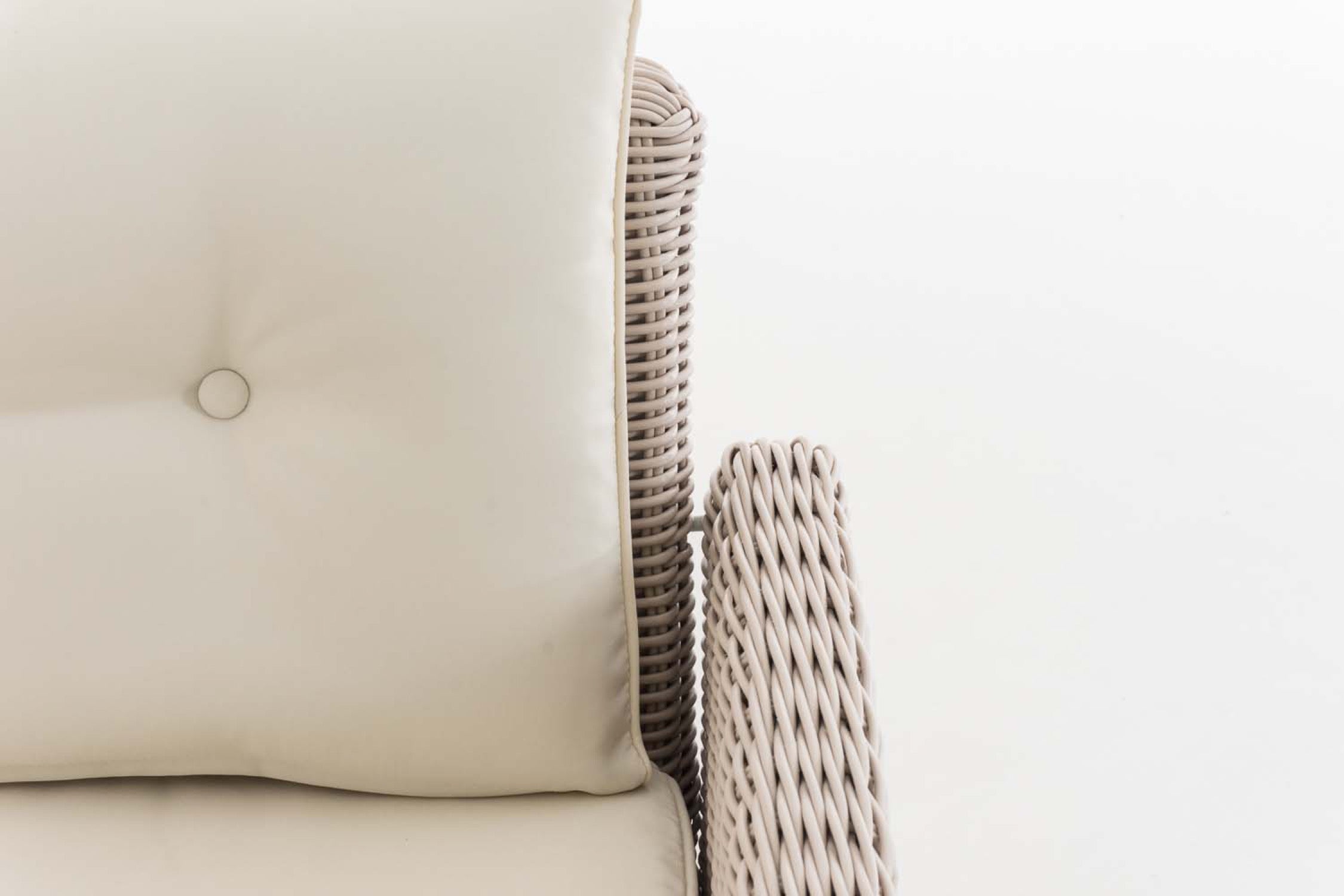 TPFGarden Eckgarnitur Siesta Rundrattan cremeweiß TPFGarden Eckgarnitur Siesta Rundrattan cremeweiß