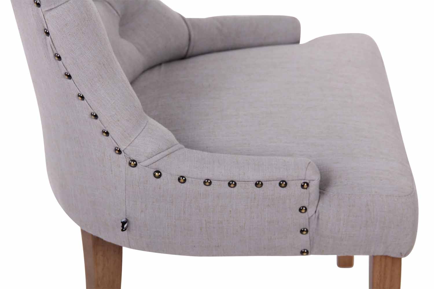 TPFLiving Esszimmerstuhl Aboli Stoff antik-hell TPFLiving Esszimmerstuhl Aboli Stoff antik-hell