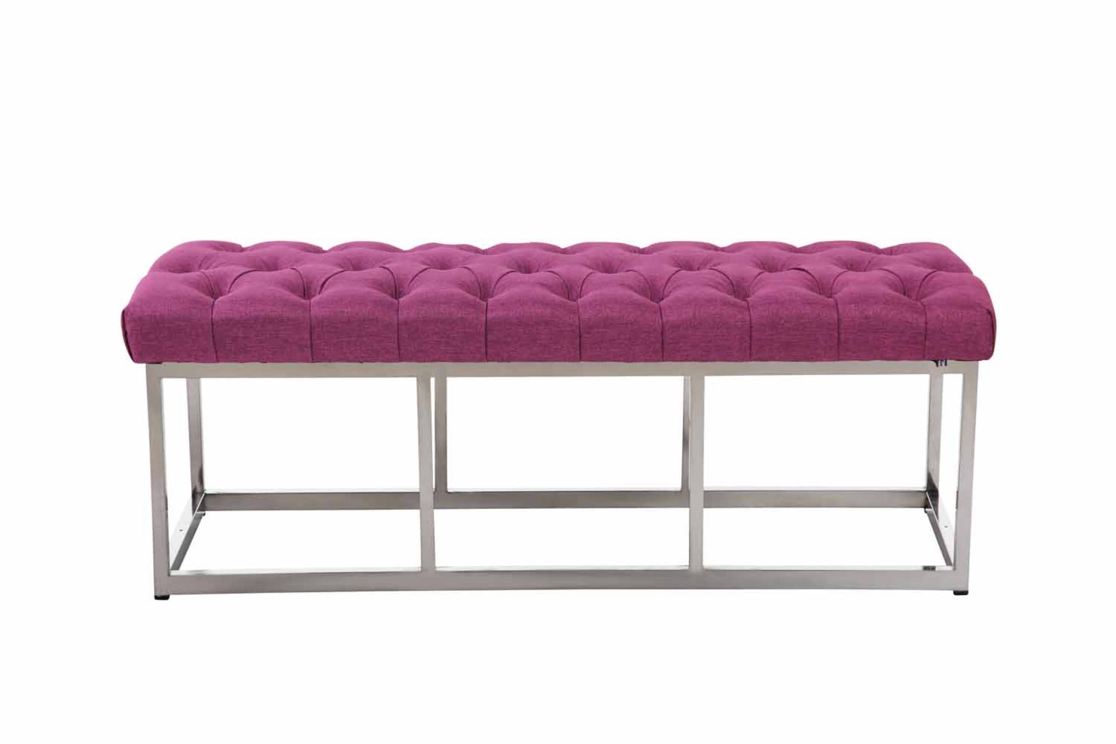 TPFLiving Sitzbank Amor Stoff - Gestell Edelstahl matt gebürstet - 120 TPFLiving Sitzbank Amor Stoff - Gestell Edelstahl matt gebürstet - 120