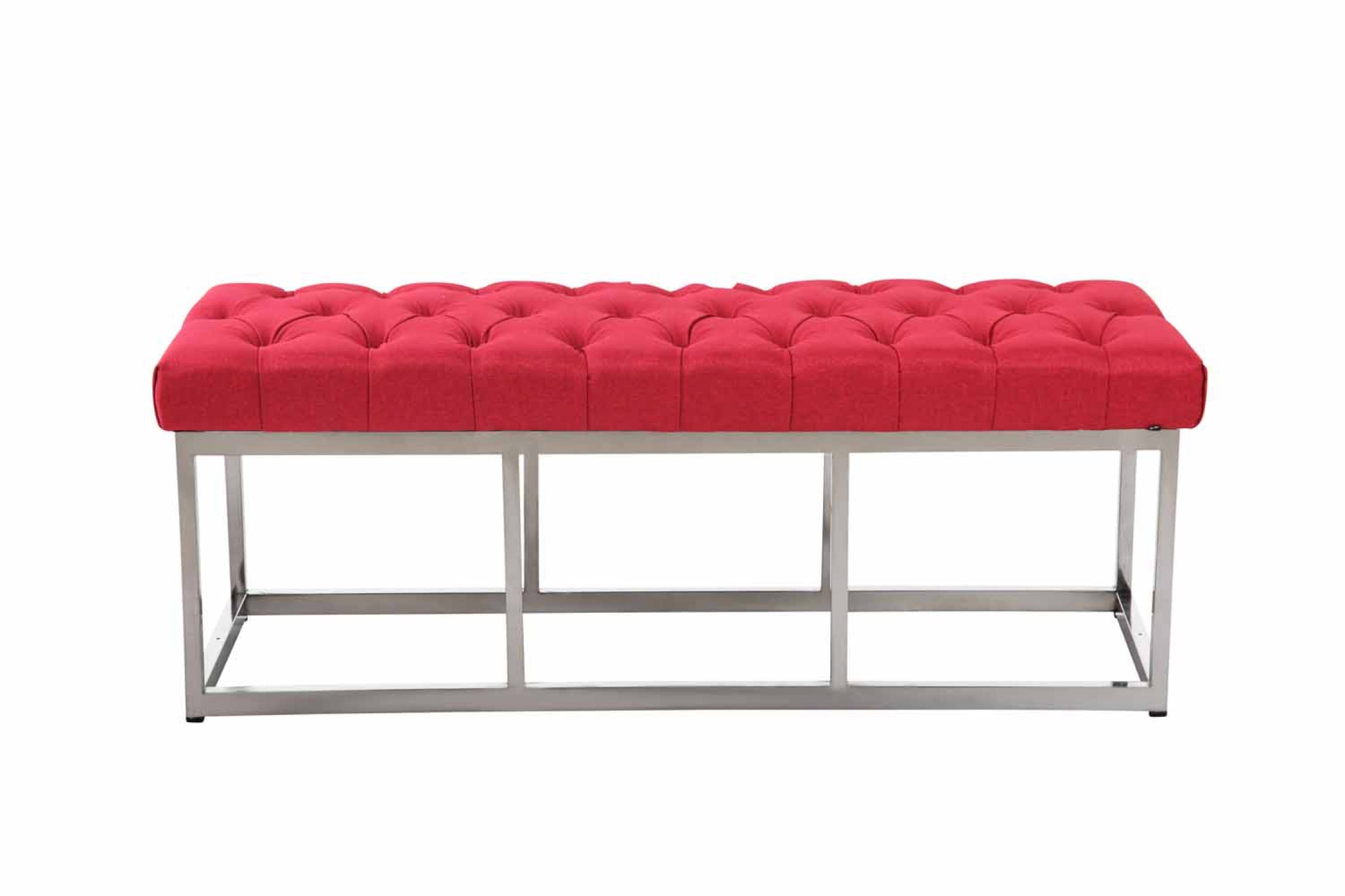 TPFLiving Sitzbank Amor Stoff - Gestell Edelstahl matt gebürstet - 120 TPFLiving Sitzbank Amor Stoff - Gestell Edelstahl matt gebürstet - 120