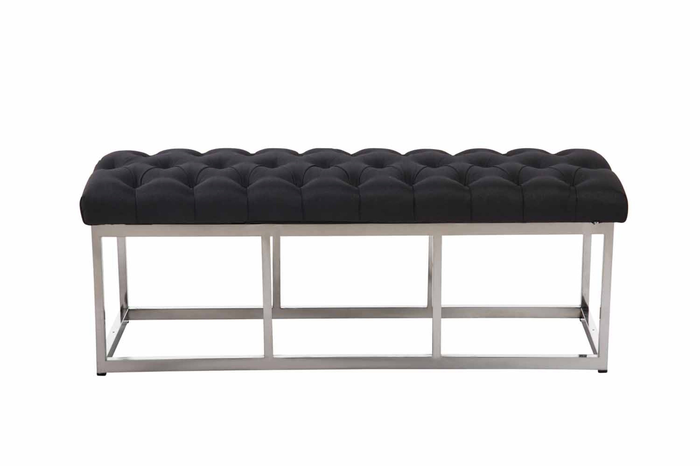 TPFLiving Sitzbank Amor Stoff - Gestell Edelstahl matt gebürstet - 120 TPFLiving Sitzbank Amor Stoff - Gestell Edelstahl matt gebürstet - 120