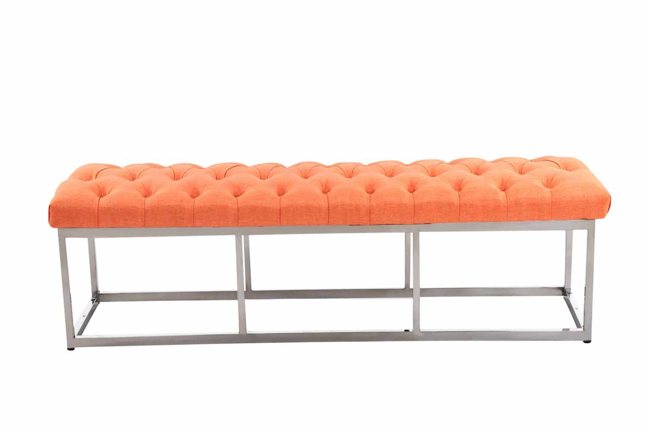 TPFLiving Sitzbank Amor Stoff - Gestell Edelstahl matt gebürstet - 150 TPFLiving Sitzbank Amor Stoff - Gestell Edelstahl matt gebürstet - 150