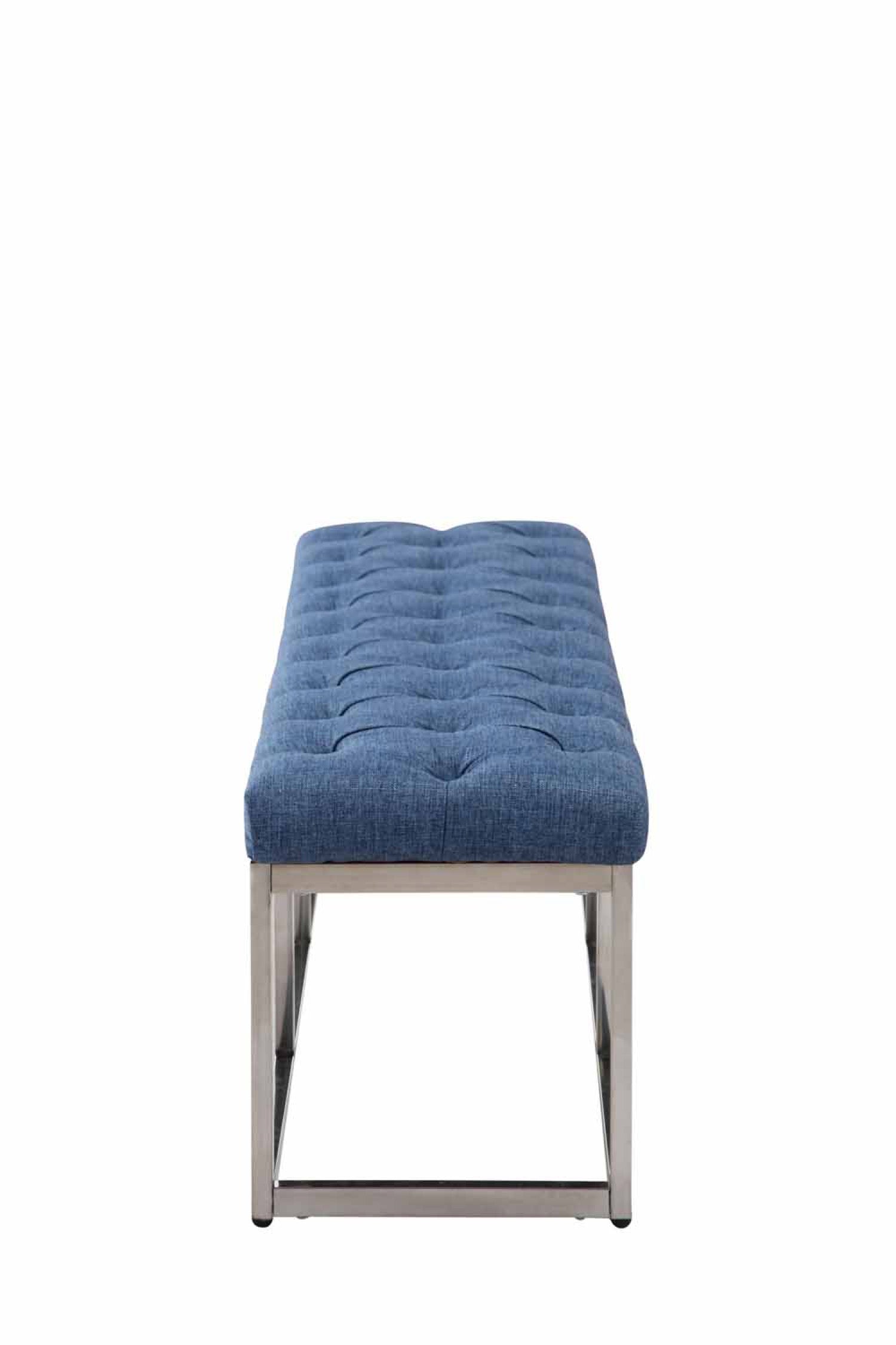 TPFLiving Sitzbank Amor Stoff - Gestell Edelstahl matt gebürstet - 120 TPFLiving Sitzbank Amor Stoff - Gestell Edelstahl matt gebürstet - 120