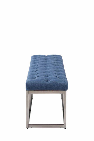 TPFLiving Sitzbank Amor Stoff - Gestell Edelstahl matt gebürstet - 120 TPFLiving Sitzbank Amor Stoff - Gestell Edelstahl matt gebürstet - 120