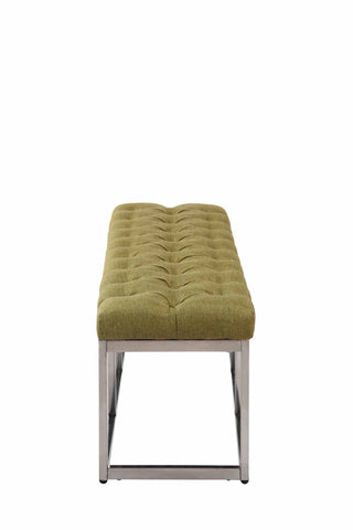 TPFLiving Sitzbank Amor Stoff - Gestell Edelstahl matt gebürstet - 120 TPFLiving Sitzbank Amor Stoff - Gestell Edelstahl matt gebürstet - 120