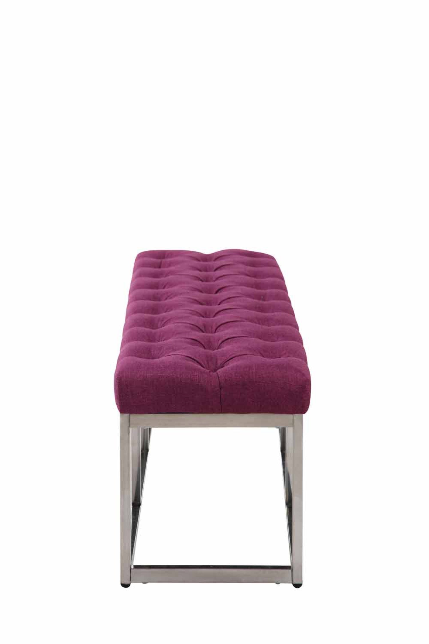 TPFLiving Sitzbank Amor Stoff - Gestell Edelstahl matt gebürstet - 120 TPFLiving Sitzbank Amor Stoff - Gestell Edelstahl matt gebürstet - 120