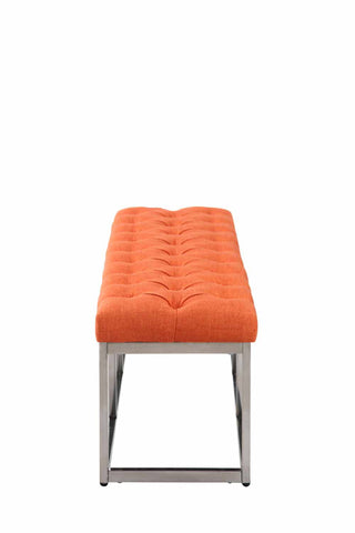 TPFLiving Sitzbank Amor Stoff - Gestell Edelstahl matt gebürstet - 120 TPFLiving Sitzbank Amor Stoff - Gestell Edelstahl matt gebürstet - 120